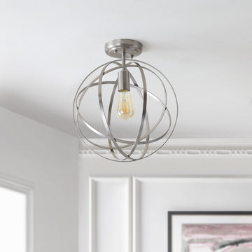 Alma 13" Metal LED Flush Mount - JONATHAN Y